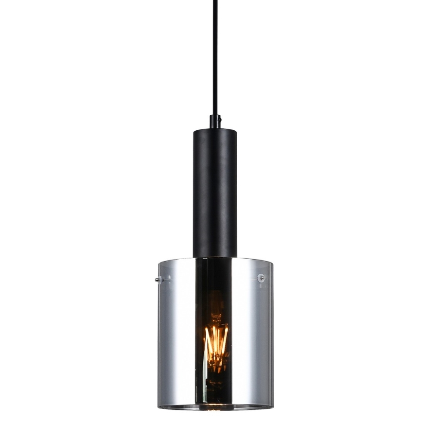 ITALUX - Κρεμαστό φωτιστικό οροφής SARDO 1xE27/40W/230V μαύρο