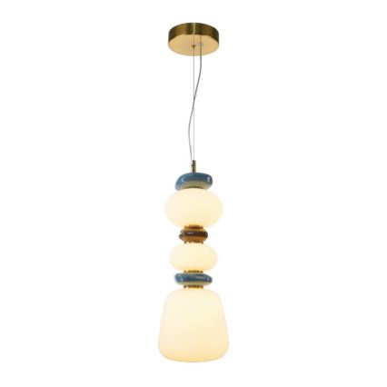 ITALUX - Κρεμαστό φωτιστικό LED σε καλώδιο EVANS LED/15W/230V 3000K χρυσό/μπλε