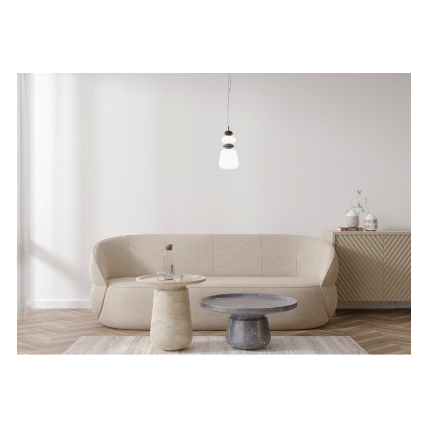 ITALUX - Κρεμαστό φωτιστικό LED με καλώδιο EVANS LED/12W/230V 3000K χρυσό/λευκό