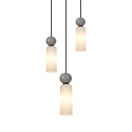 ITALUX - Κρεμαστό φωτιστικό SANTOS με καλώδιο 3xG9/40W/230V μαύρο