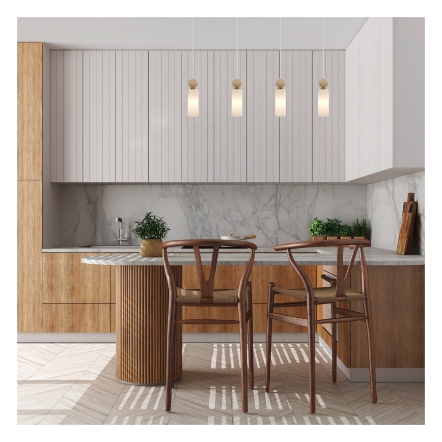ITALUX - Κρεμαστό φωτιστικό με καλώδιο SANTOS 4xG9/40W/230V χρυσό