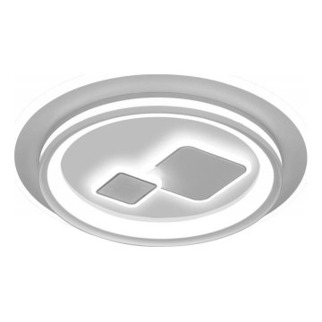 ITALUX - Ρυθμιζόμενο φωτιστικό οροφής PARCO LED/55W/230V 3000-6500K διάμ. 50 cm λευκό + τηλεχειριστήριο