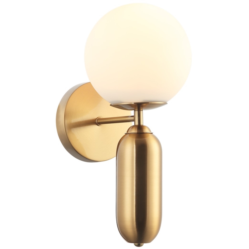 ITALUX - Επιτοίχιο φωτιστικό ALDEVA 1xE27/40W/230V χρυσό