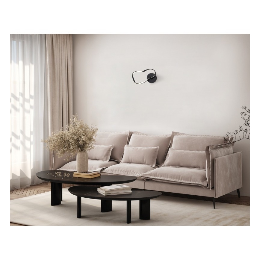 ITALUX - LED Επιτοίχιο φωτιστικό AMAYA LED/20W/230V μαύρο