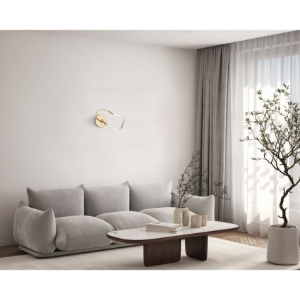 ITALUX - Επιτοίχιο φωτιστικό LED AMAYA LED/20W/230V χρυσό