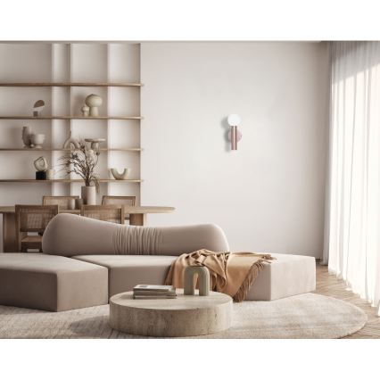 ITALUX - Απλίκα FILANO 1xG9/5W/230V ροζ χρυσό