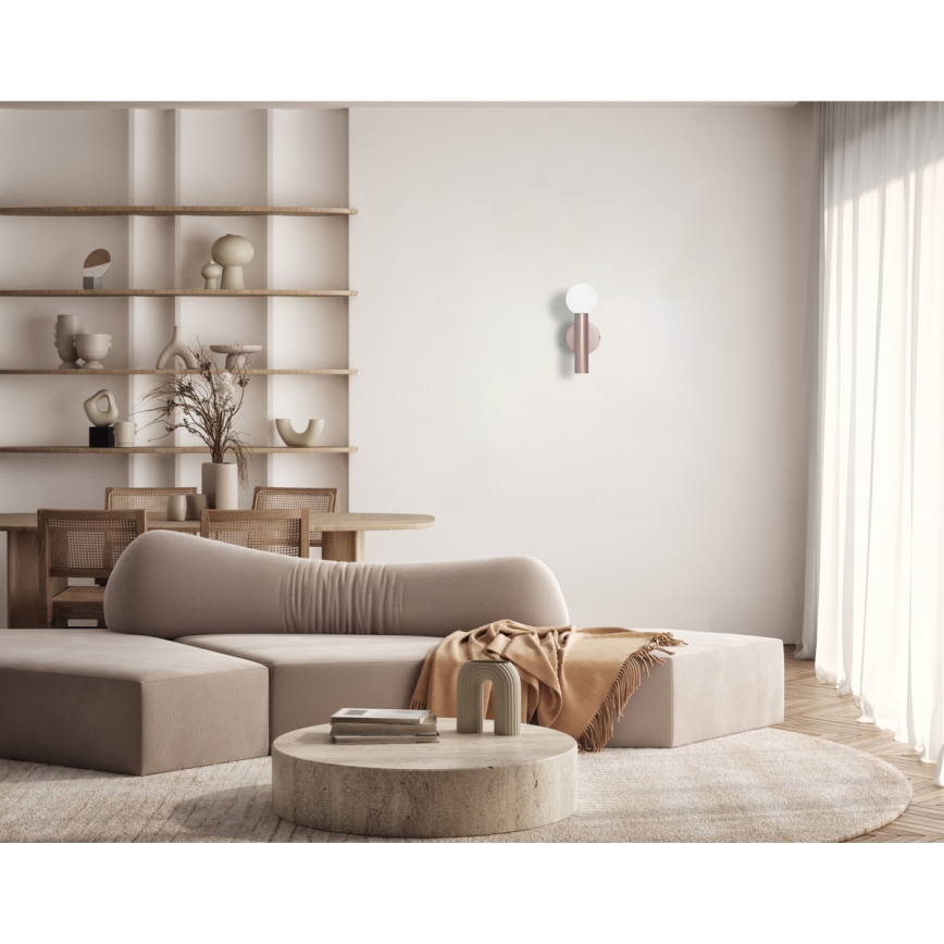 ITALUX - Απλίκα FILANO 1xG9/5W/230V ροζ χρυσό