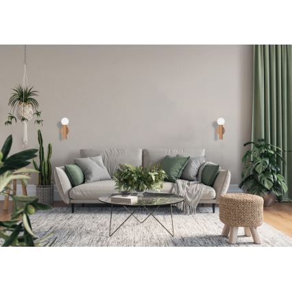 ITALUX - Επιτοίχιο φωτιστικό FILANO 1xG9/5W/230V καφέ