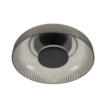 ITALUX - Φωτιστικό οροφής LED PASSO LED/8W/230V 3000K Ø 25 cm καπνιστό μαύρο