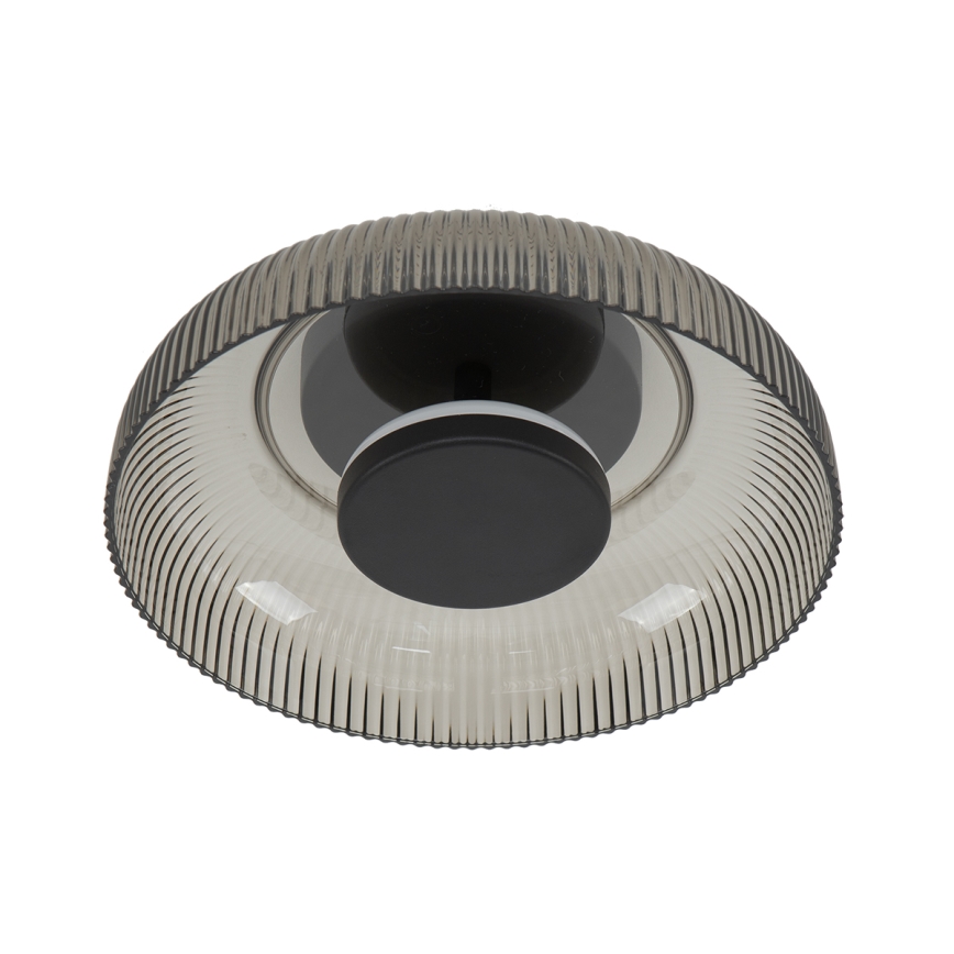 ITALUX - Φωτιστικό οροφής LED PASSO LED/8W/230V 3000K Ø 25 cm καπνιστό μαύρο