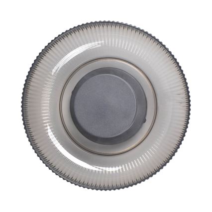 ITALUX - Φωτιστικό οροφής LED PASSO LED/8W/230V 3000K Ø 25 cm καπνιστό μαύρο