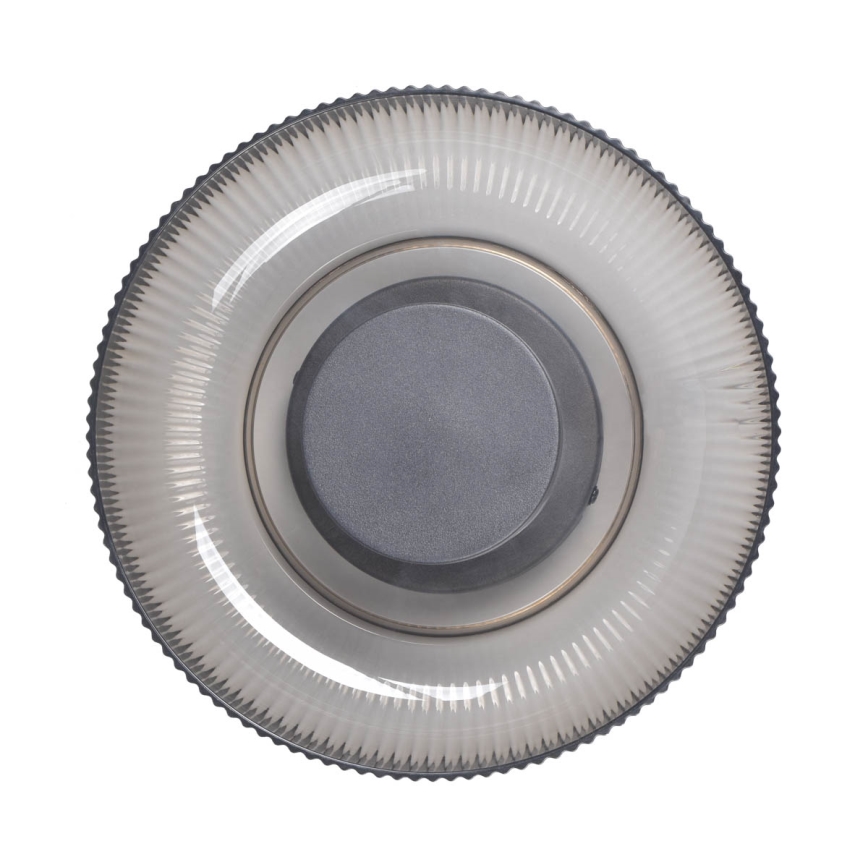ITALUX - Φωτιστικό οροφής LED PASSO LED/8W/230V 3000K Ø 25 cm καπνιστό μαύρο