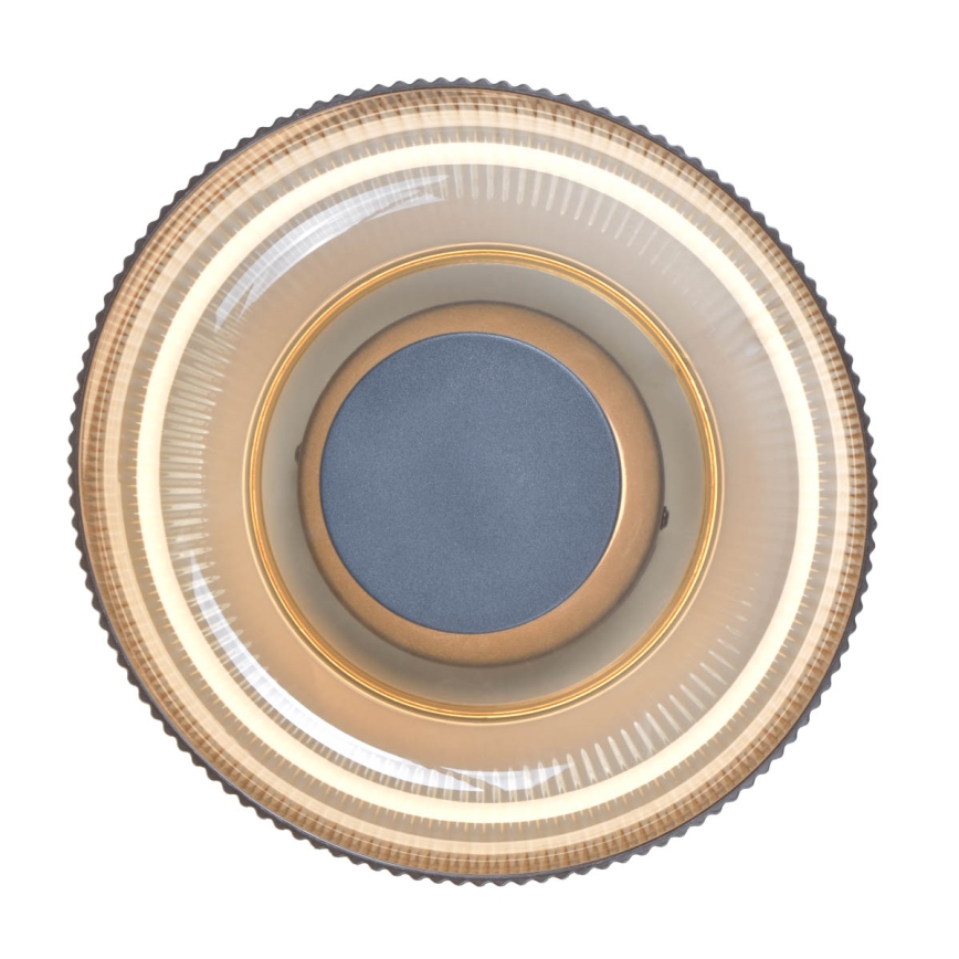 ITALUX - Φωτιστικό οροφής LED PASSO LED/8W/230V 3000K διάμ. 25 εκ. καπνιστό μπεζ