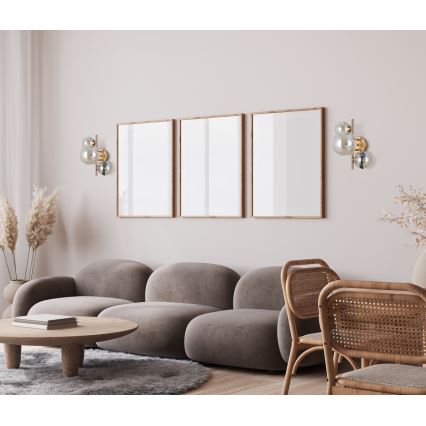 ITALUX - Επιτοίχιο φωτιστικό CANELLO 3xG9/5W/230V ορείχαλκος