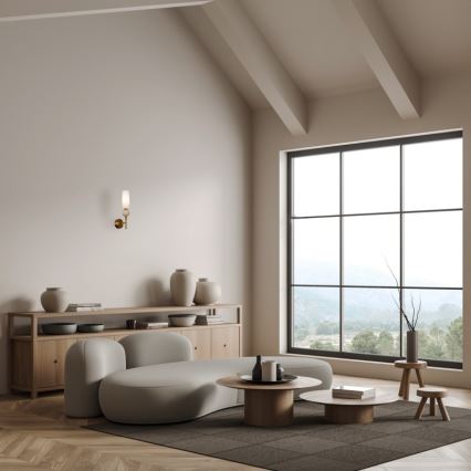 ITALUX - Επιτοίχιο φωτιστικό SANTOS 1xG9/40W/230V χρυσό