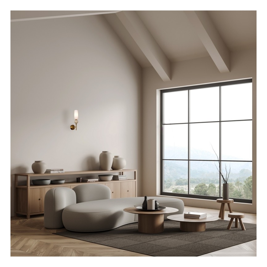 ITALUX - Επιτοίχιο φωτιστικό SANTOS 1xG9/40W/230V χρυσό