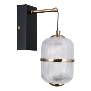 ITALUX - Επιτοίχιο φωτιστικό LED ALANI LED/6W/230V 3000K μαύρο/χρυσό