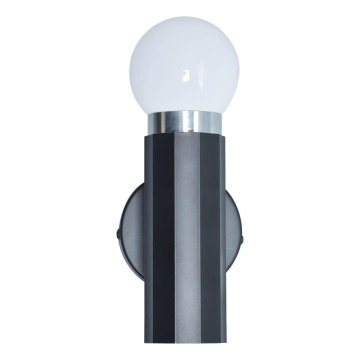 ITALUX - Επιτοίχιο φωτιστικό MACERA 1xE27/40W/230V μαύρο