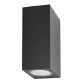 ITALUX - Εξωτερικό επιτοίχιο φωτιστικό GENTA 2xGU10/40W/230V IP54 15 εκ.