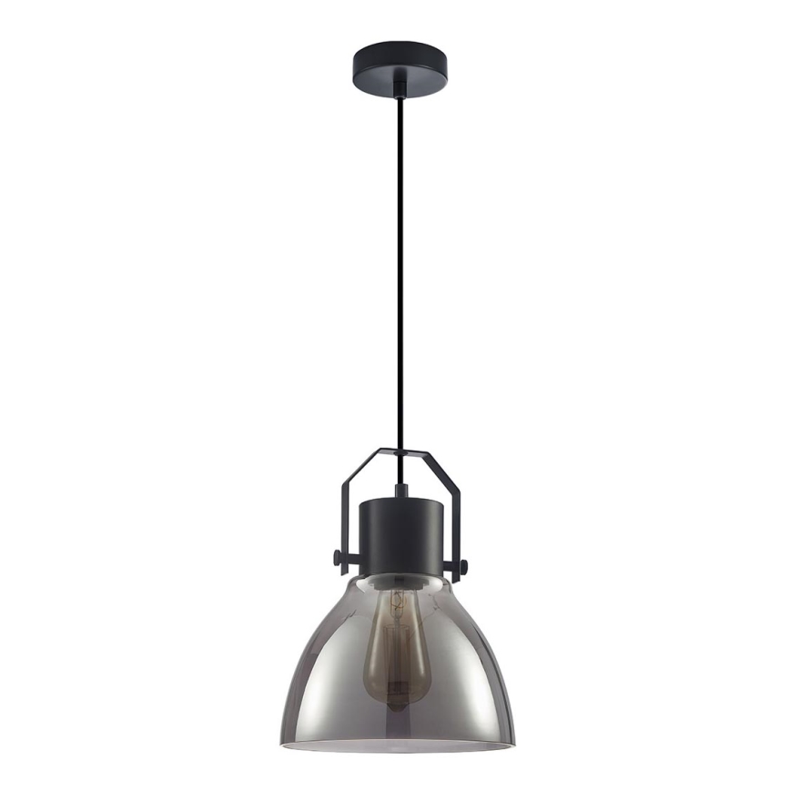 ITALUX - Κρεμαστό φωτιστικό οροφής  DARLENA 1xE27/40W/230V μαύρο