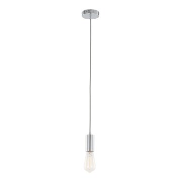 ITALUX - Κρεμαστό φωτιστικό οροφής MODERNA 1xE27/60W/230V γυαλιστερό χρώμιο