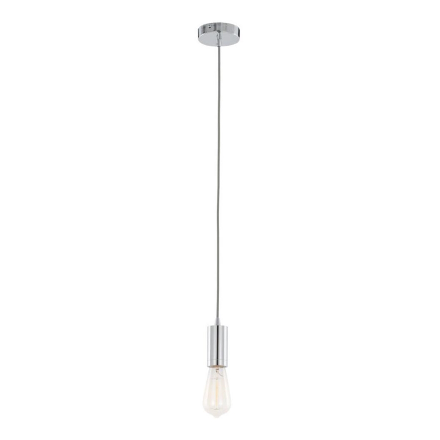 ITALUX - Κρεμαστό φωτιστικό οροφής MODERNA 1xE27/60W/230V γυαλιστερό χρώμιο
