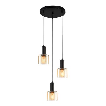 ITALUX - Κρεμαστό φωτιστικό οροφής τρίφωτο SANTIA 3xE27/40W/230V