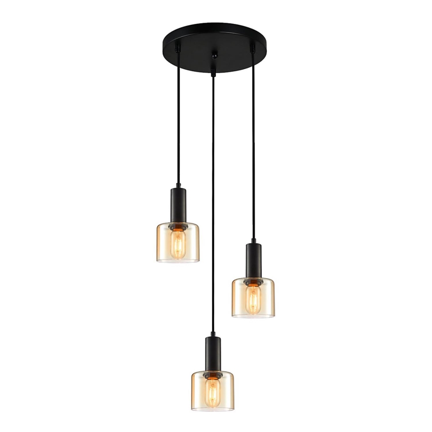 ITALUX - Κρεμαστό φωτιστικό οροφής τρίφωτο SANTIA 3xE27/40W/230V