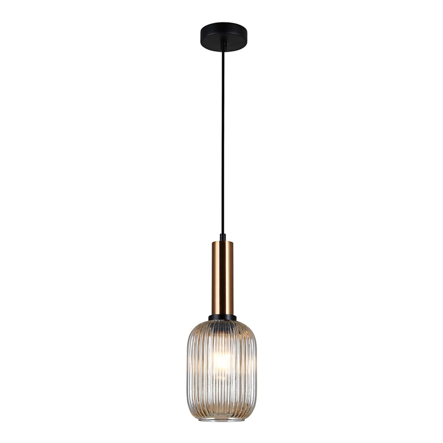 ITALUX - Πολύφωτο με συρματόσχοινο ANTIOLA 1xE27/40W/230V διάμετρος 15 cm μπρονζέ