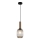 ITALUX - Πολύφωτο με συρματόσχοινο ANTIOLA 1xE27/40W/230V διάμετρος 15 cm μπρονζέ