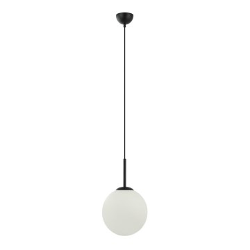 ITALUX - Πολύφωτο με συρματόσχοινο DEORE 1xE27/40W/230V διάμετρος 25 cm μαύρο