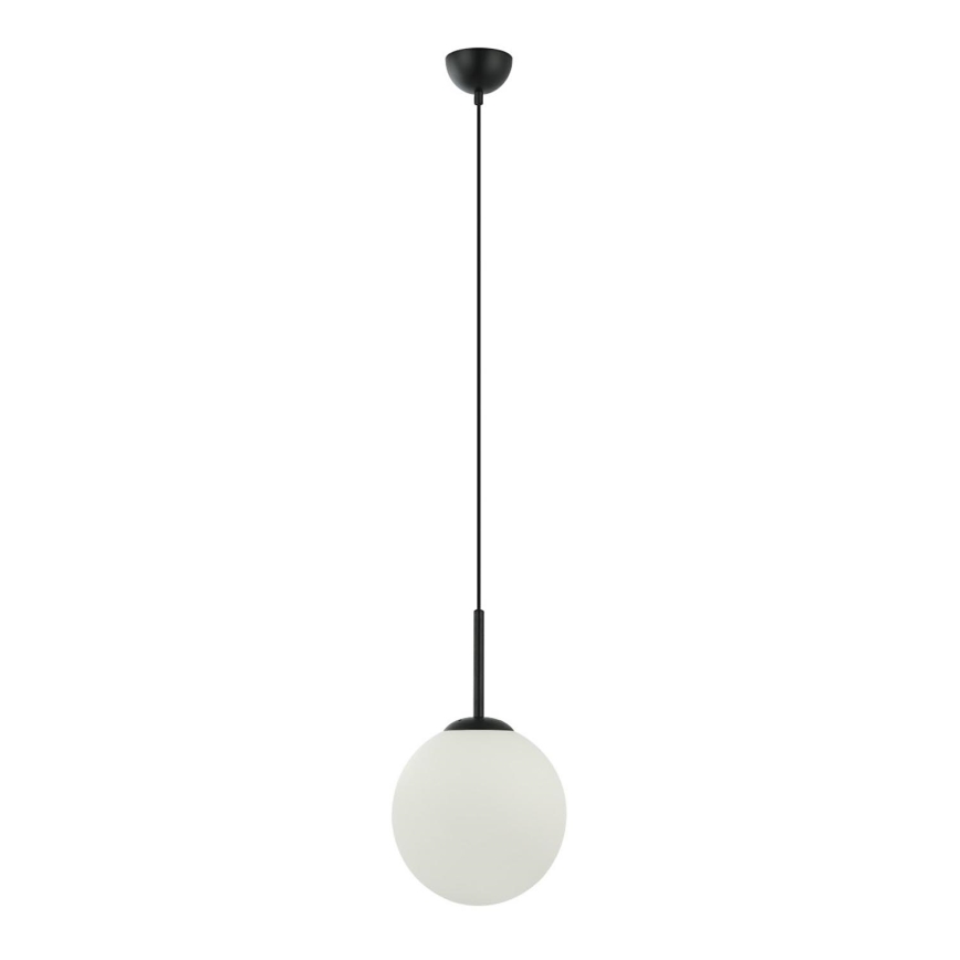 ITALUX - Πολύφωτο με συρματόσχοινο DEORE 1xE27/40W/230V διάμετρος 25 cm μαύρο