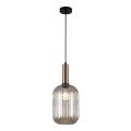 ITALUX - Φωτιστικό οροφής με καλώδιο ANTIOLA 1xE27/40W/230V διάμ. 20 εκ. μπρονζέ
