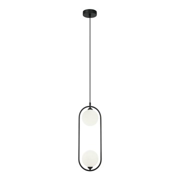 ITALUX - Φωτιστικό οροφής με καλώδιο LUPUS 2xG9/25W/230V μαύρο