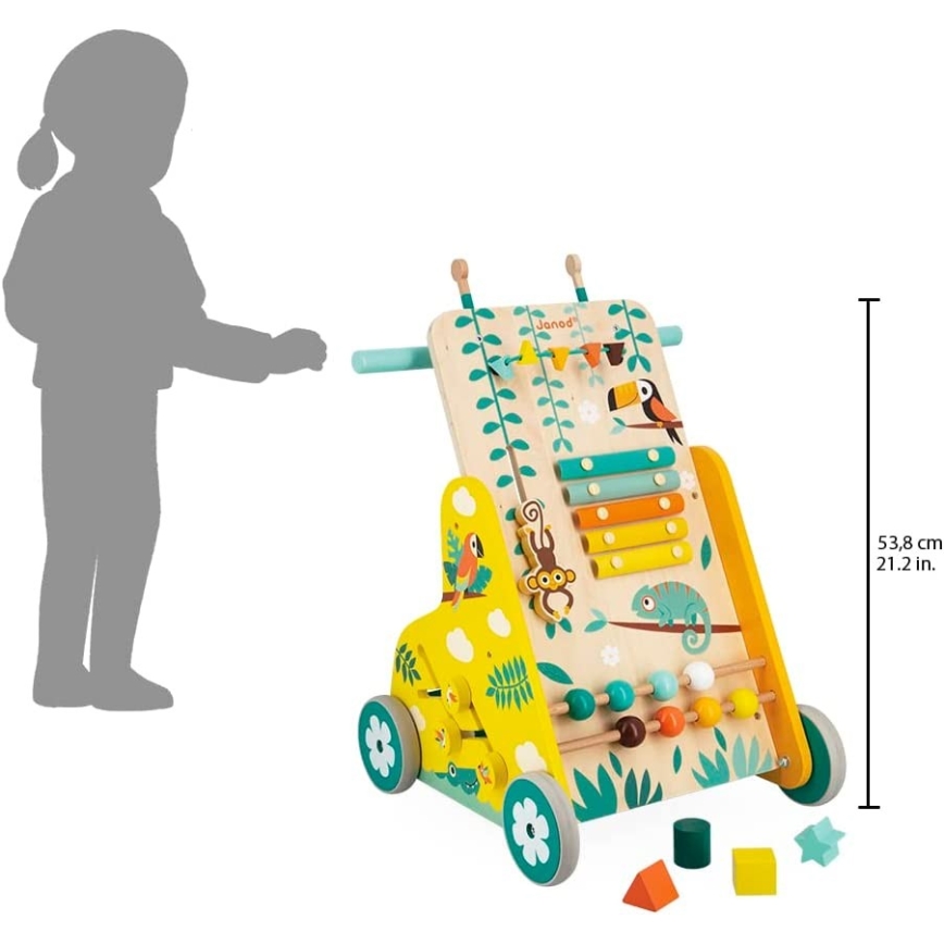 Janod - Περπατούρα - Καροτσάκι δραστηριοτήτων TROPIK