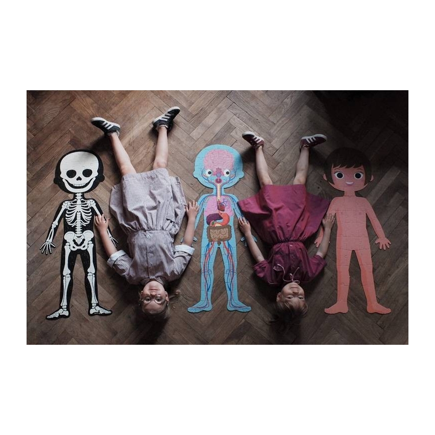 Janod - Παιδικό εκπαιδευτικό παζλ 225 τεμ. ανθρώπινο σώμα