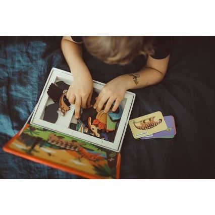 Janod - Μαγνητικό διαδραστικό σετ MAGNETIBOOK δεινόσαυροι