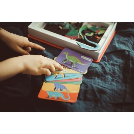 Janod - Μαγνητικό διαδραστικό σετ MAGNETIBOOK δεινόσαυροι