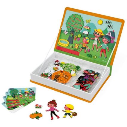 Janod - Μαγνητικό διαδραστικό σετ MAGNETIBOOK εποχές του χρόνου