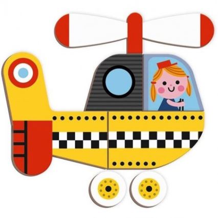 Janod - Μαγνητικό διαδραστικό σετ MAGNETIBOOK μέσα μεταφοράς