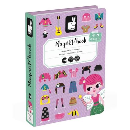 Janod - Μαγνητικό διαδραστικό σετ MAGNETIBOOK κορίτσι