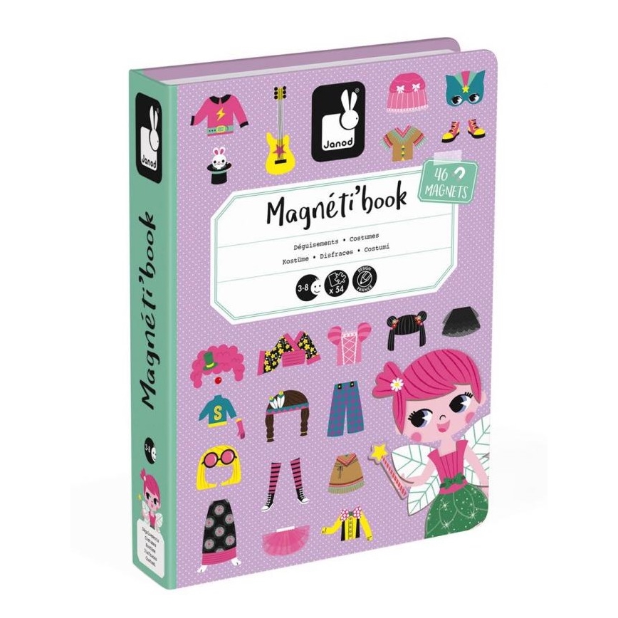 Janod - Μαγνητικό διαδραστικό σετ MAGNETIBOOK κορίτσι