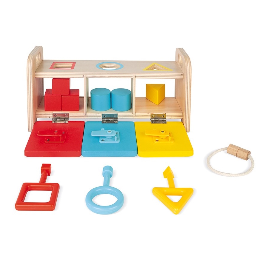 Janod - Ξύλινο εκπαιδευτικό παιχνίδι MONTESSORI 10 τμχ