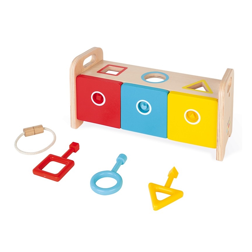 Janod - Ξύλινο εκπαιδευτικό παιχνίδι MONTESSORI 10 τμχ