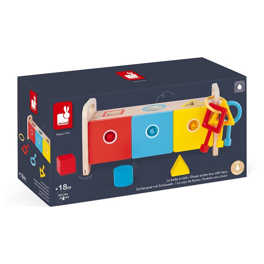Janod - Ξύλινο εκπαιδευτικό παιχνίδι MONTESSORI 10 τμχ