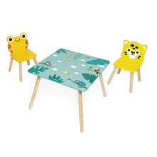 Janod - Ξύλινο τραπέζι με καρέκλες TROPIK