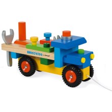 Janod - Ξύλινο φορτηγό με εργαλεία BRICOKIDS