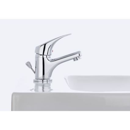 JIKA H3111N10041111 - Μπαταρία νιπτήρος + βαλβίδα με υπερχείλιση TALAS 12,3 cm γυαλιστερό χρώμιο