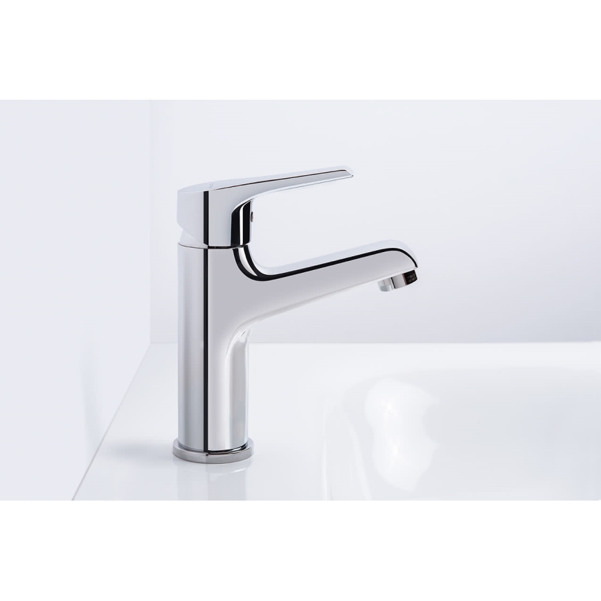 JIKA H3111W10049101 - Μπαταρία νιπτήρος CUBE 17,9 cm Cold Start/γυαλιστερό χρώμιο
