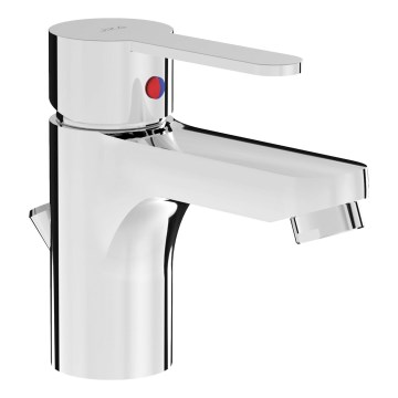 JIKA H3111Z10041111 - Μπαταρία νιπτήρος + βαλβίδα με υπερχείλιση LYRA 12,5 cm γυαλιστερό χρώμιο